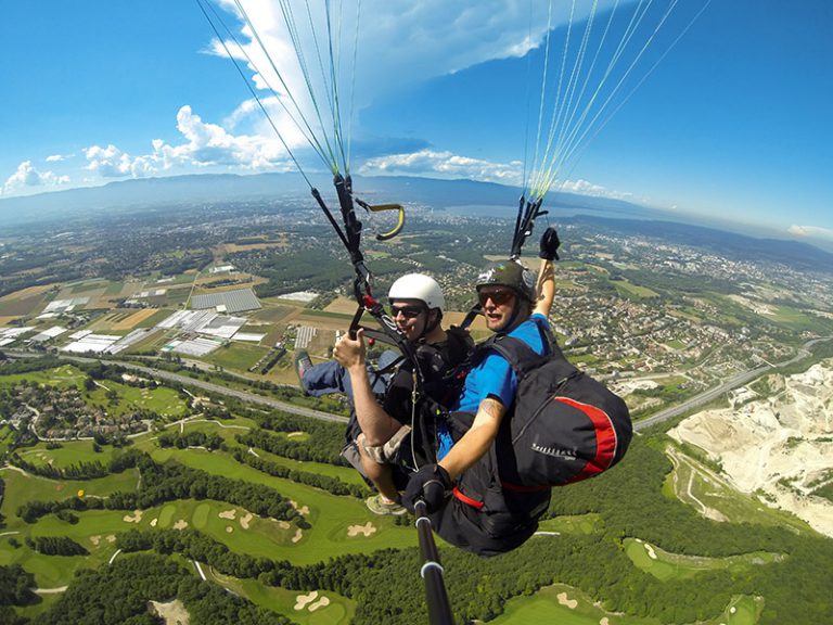 Vol Découverte En Parapente Tandem – Décollage Au Treuil, Comme En Voilier